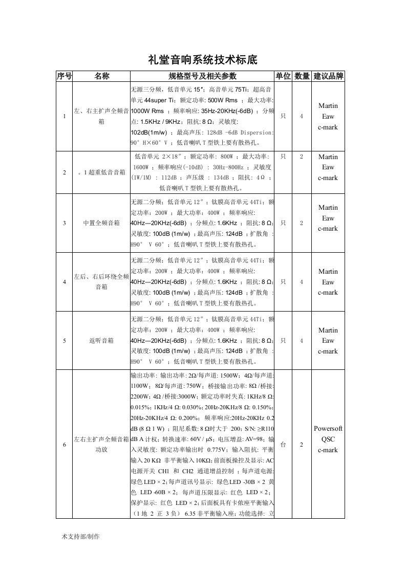 专业音响