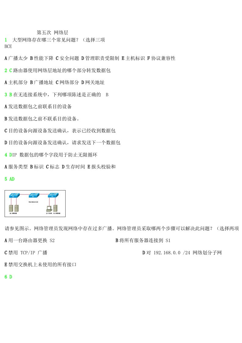 网络层思科测试答案5.doc