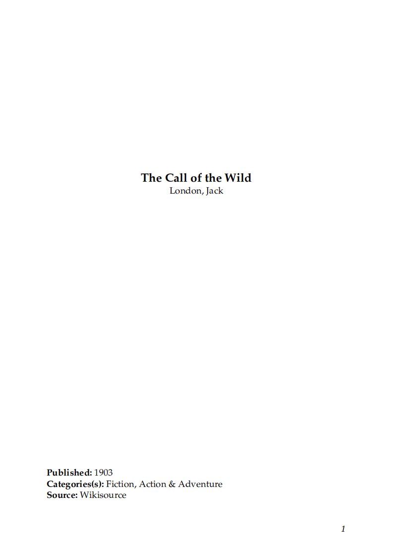 [野性的呼唤].(The.Call.of.the.Wild).杰克·伦敦.英文文字版【精品】