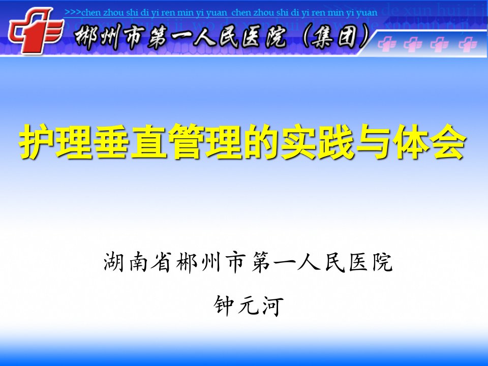 护理垂直管理的实践与体会