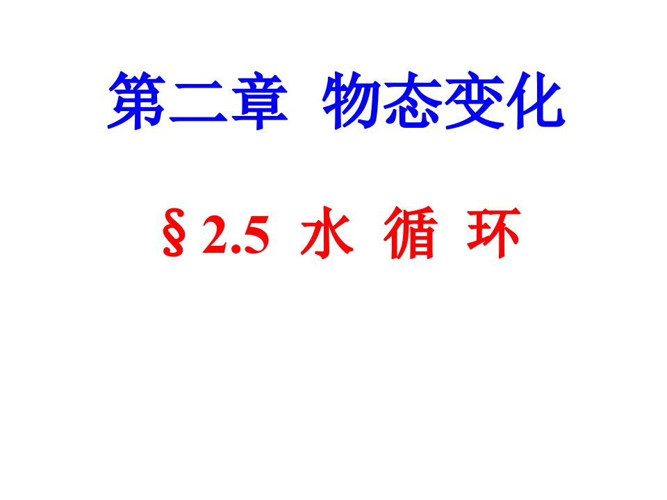 八年级物理上册2.5水循环ppt课件(新版)苏科版