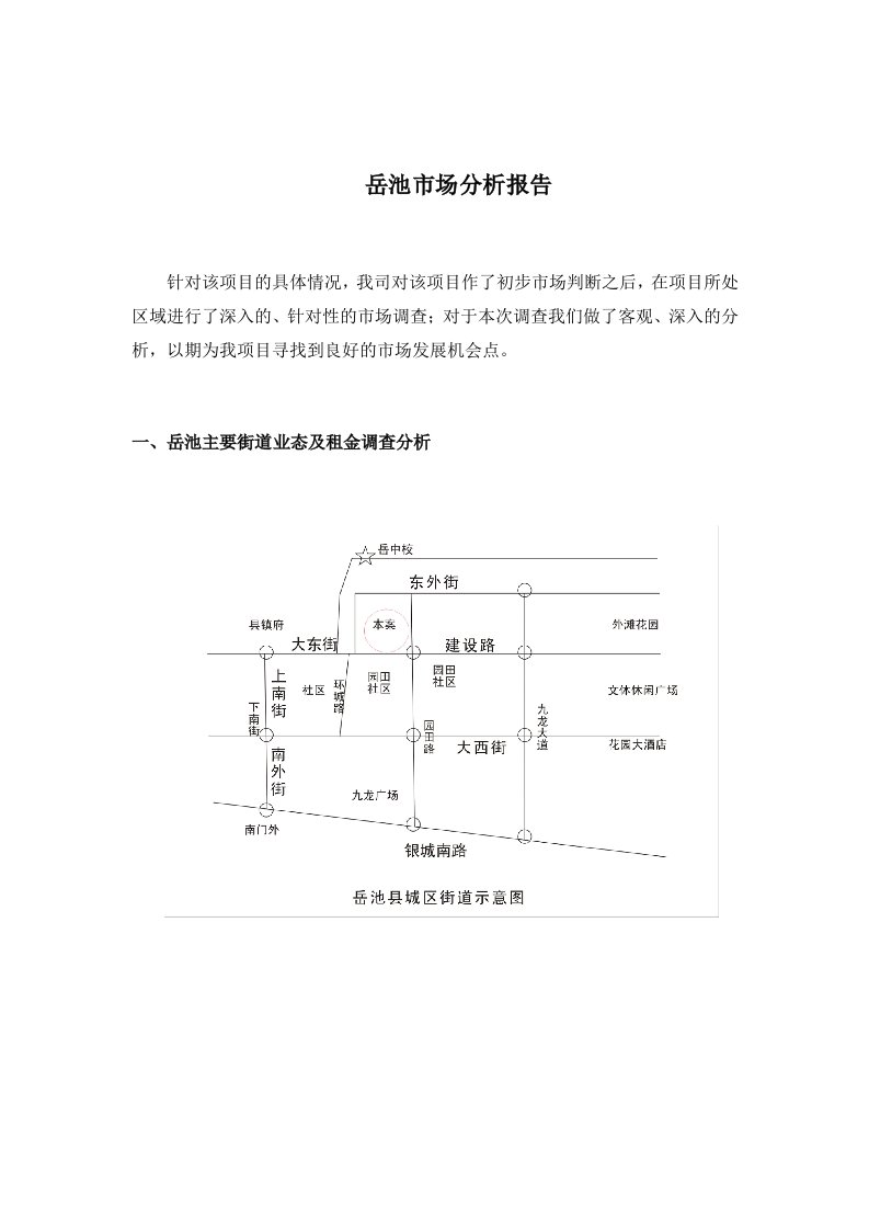 上海市商业地产项目《岳池项目市场分析报告》