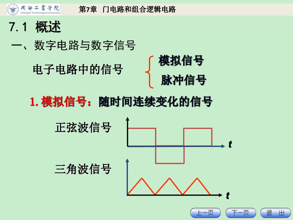 电工电子技术基础第7章门电路和组合逻辑电路