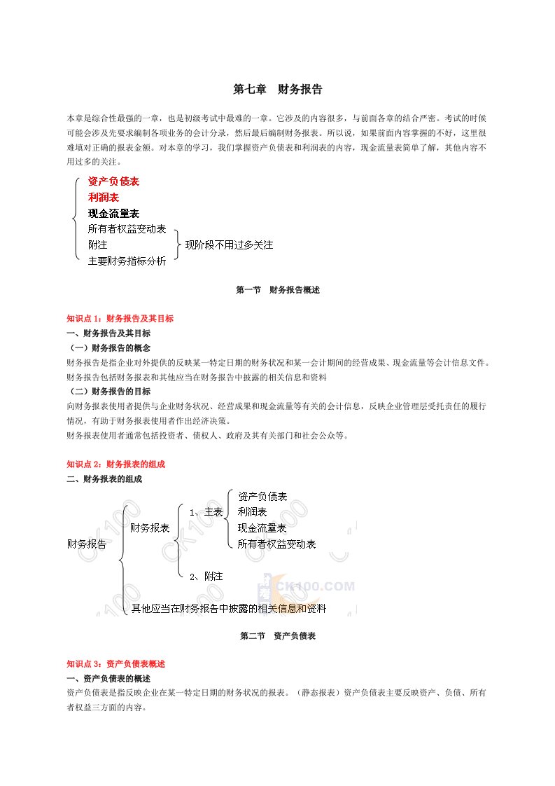 初级会计职称的复习资料