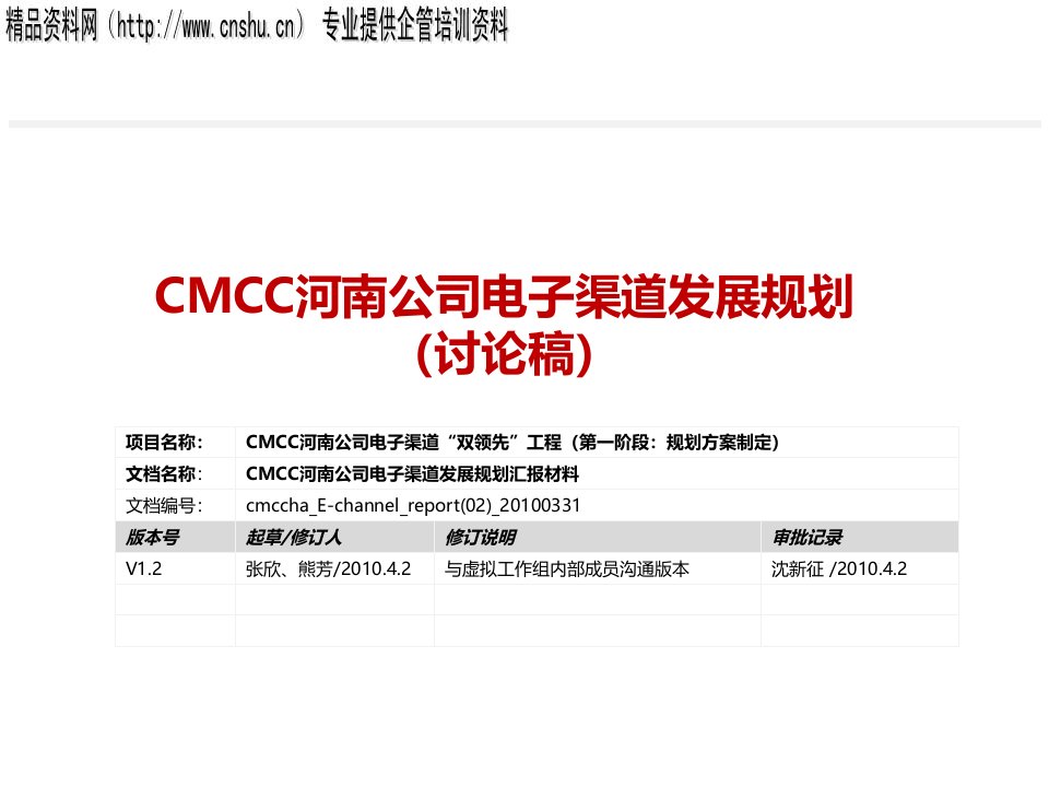 发展战略-CMCC河南公司电子渠道发展规划37页