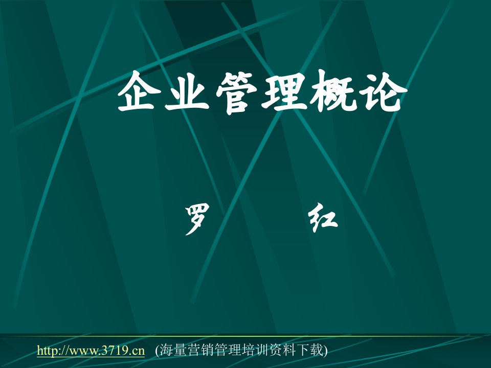 企业管理概论(ppt113)-经营管理