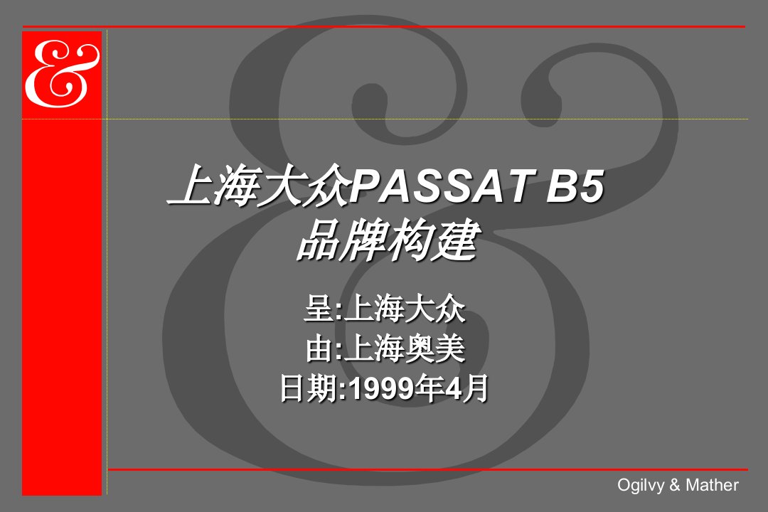 316奥美上海大众PASSATB5品牌构建