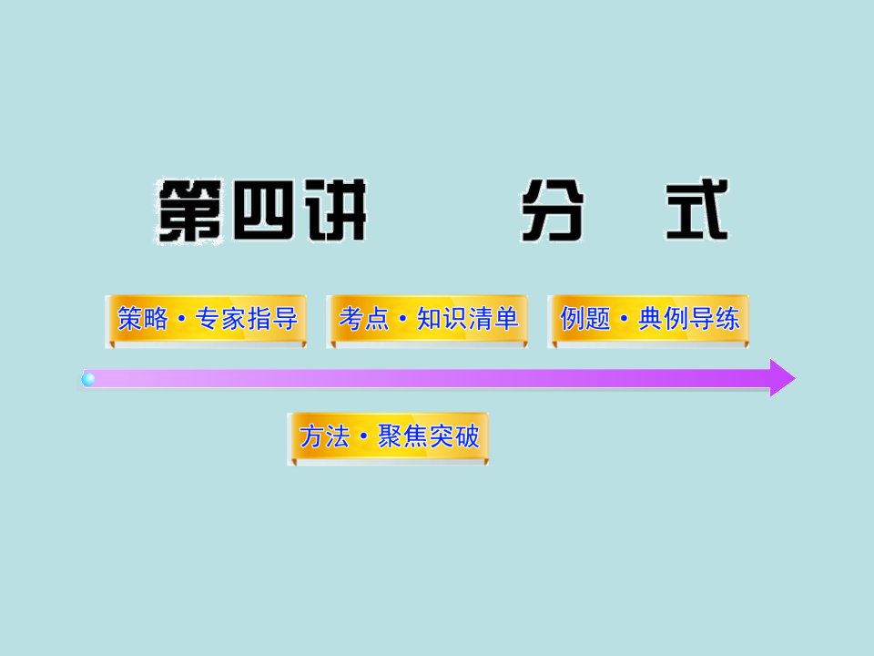 中考数学分式专题复习ppt课件