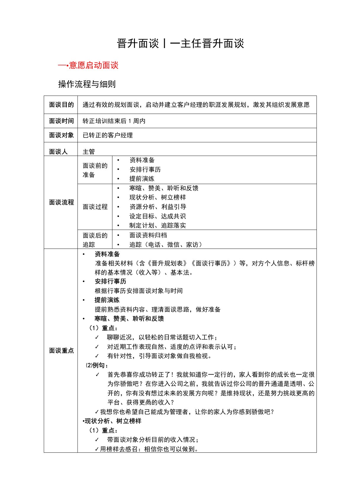 保险规划面谈操作手册