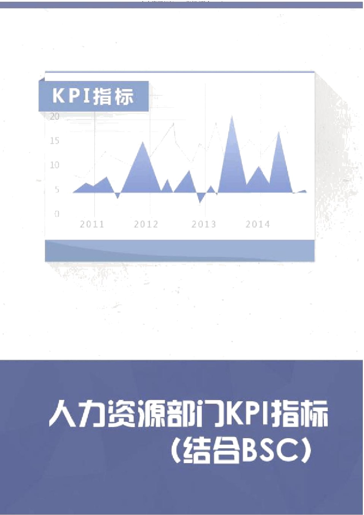 人力资源部门KPI指标(结合BSC)