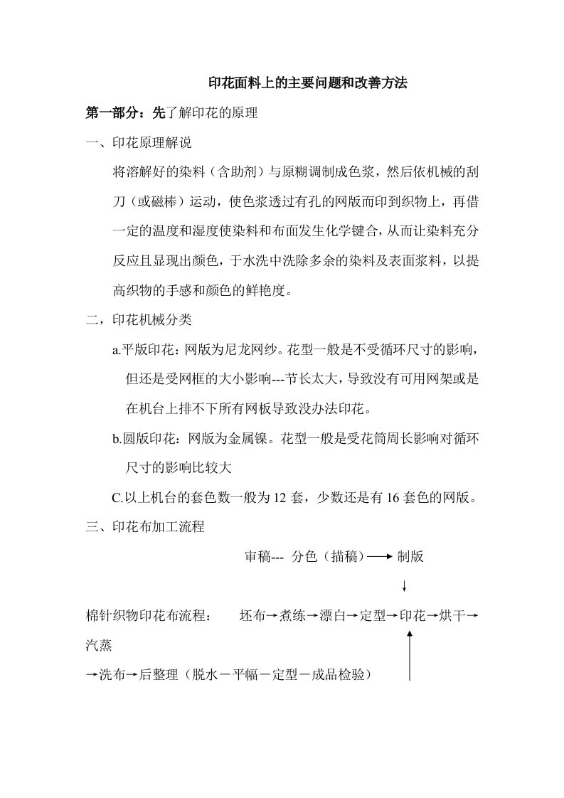 印花方面的问题介绍