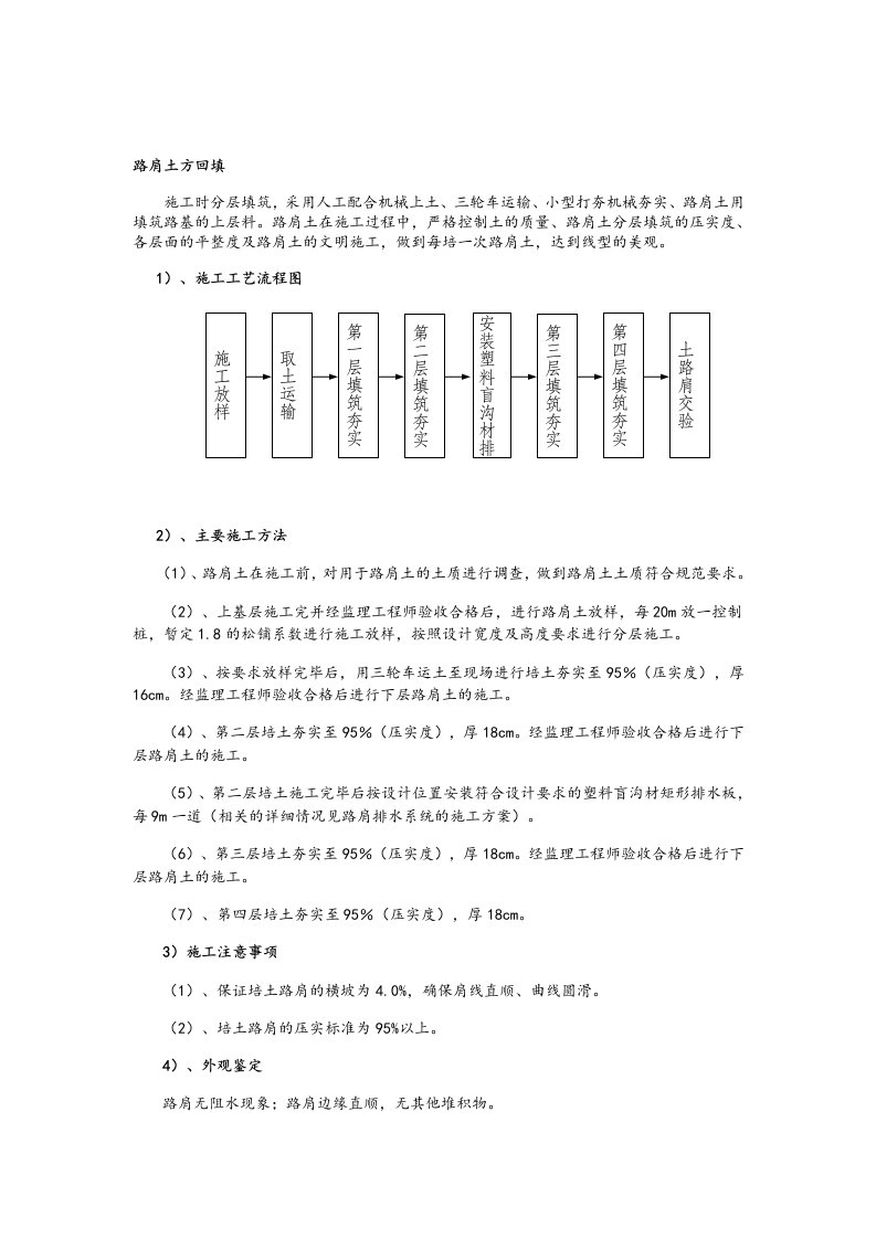 建筑资料-路肩土方回填