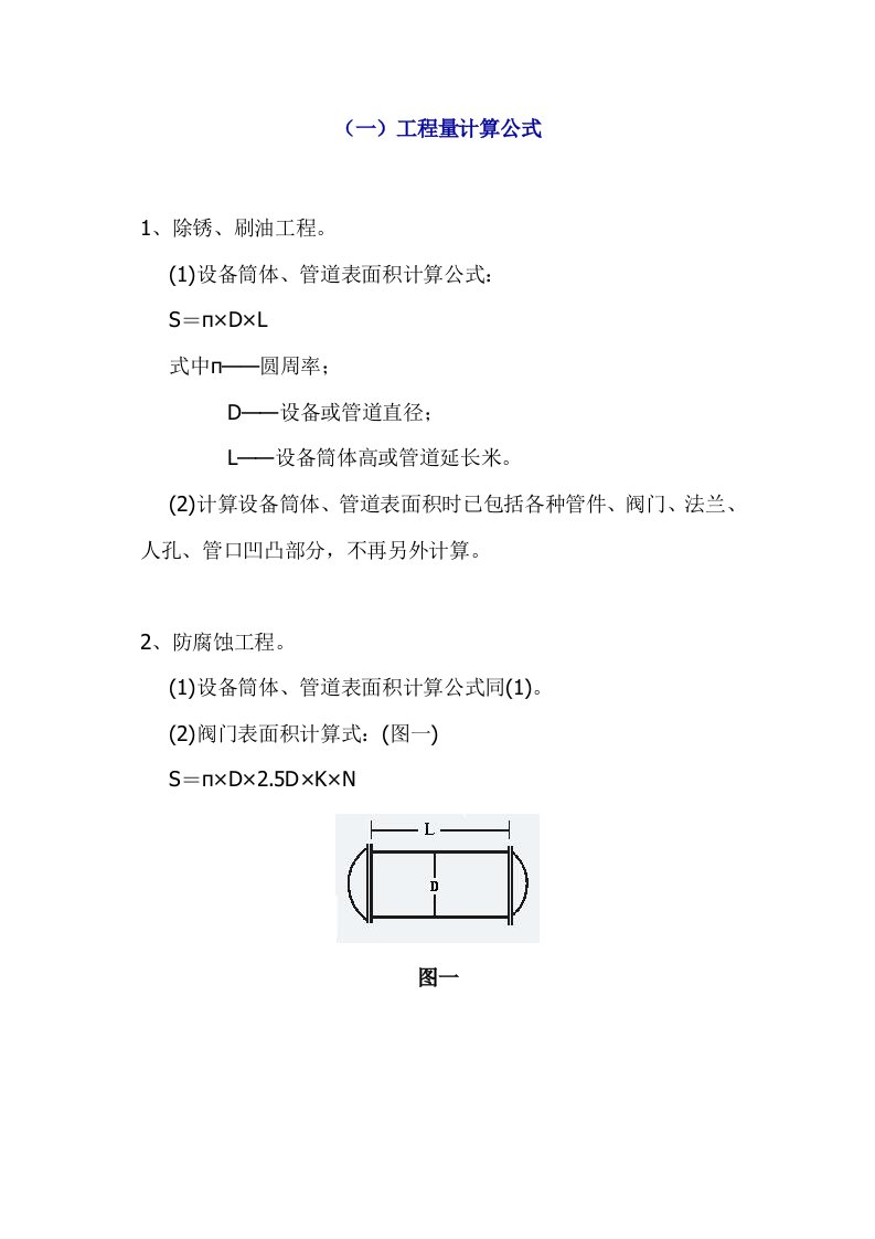 保温工程量计算公式