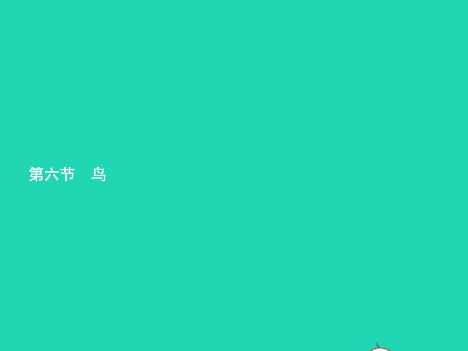 2022八年级生物上册第5单元生物圈中的其他生物第1章动物的主要类群第6节鸟课件新版新人教版