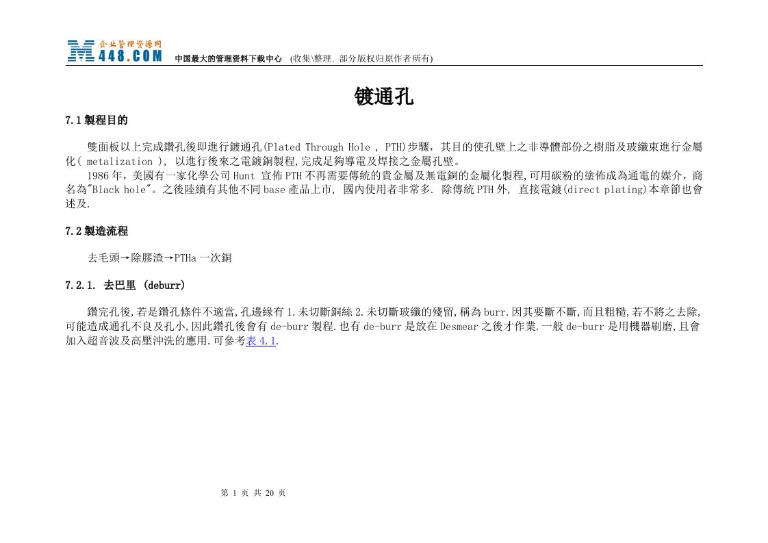 PCB工艺-镀通孔(doc19)-工艺技术