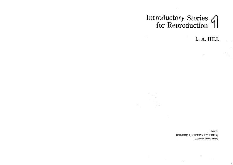 [故事复述（牛津大学出版社）].Introductory_Stories_For_Reproduction_1