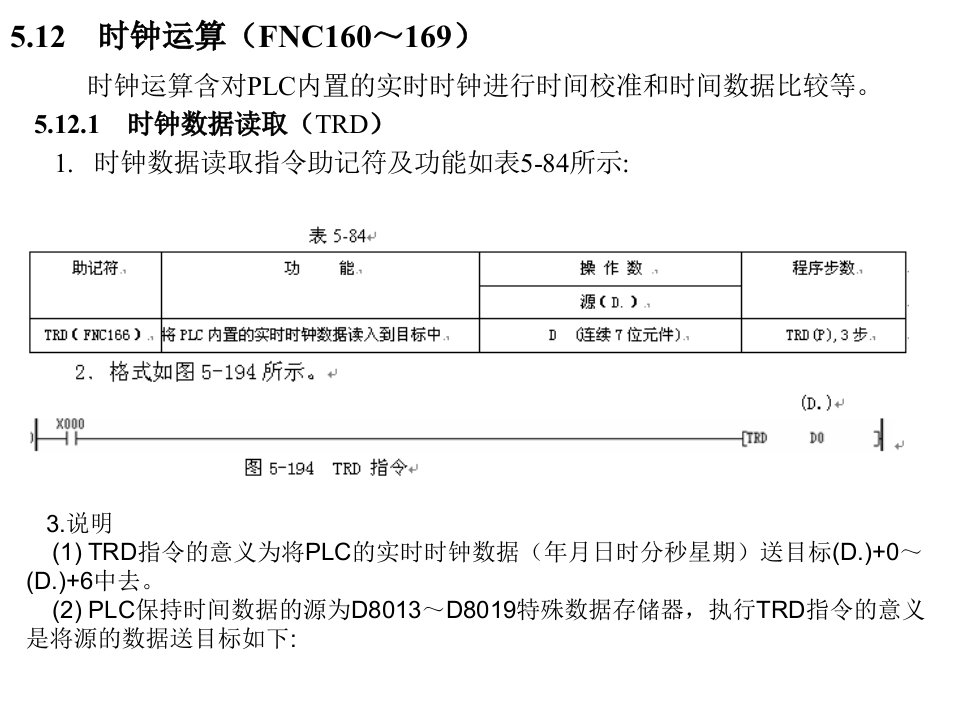 三菱PLC指令解读16时钟运算