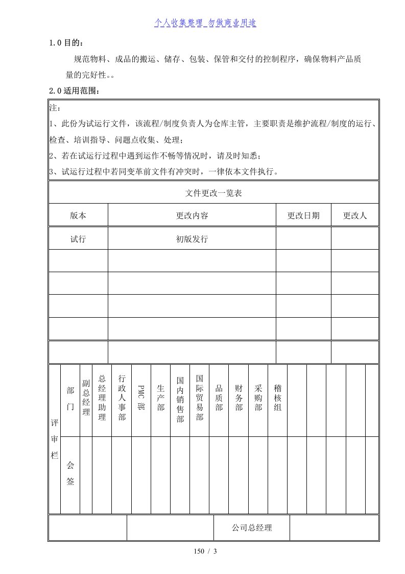 仓库防护管理制度