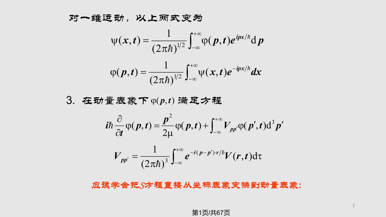 山东大学量子力学考研辅导课件