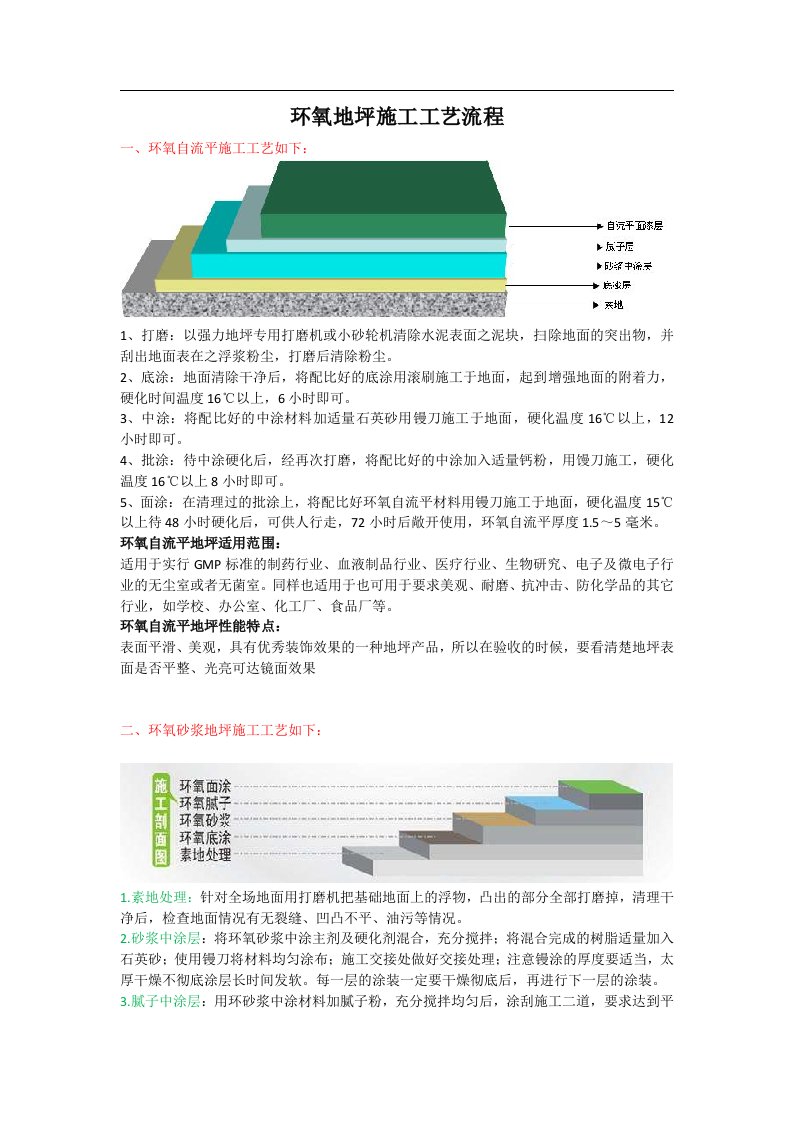 环氧地坪施工工艺流程