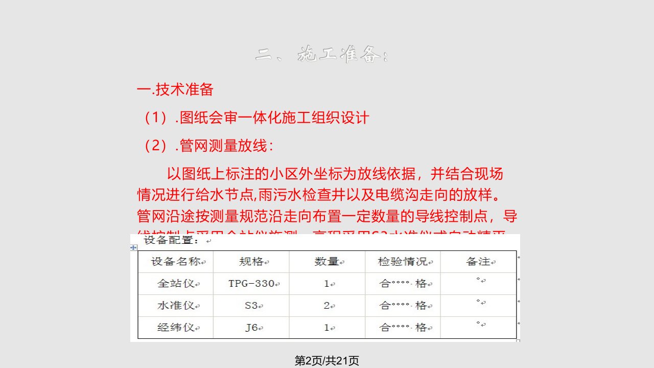 室外综合管网技术交底