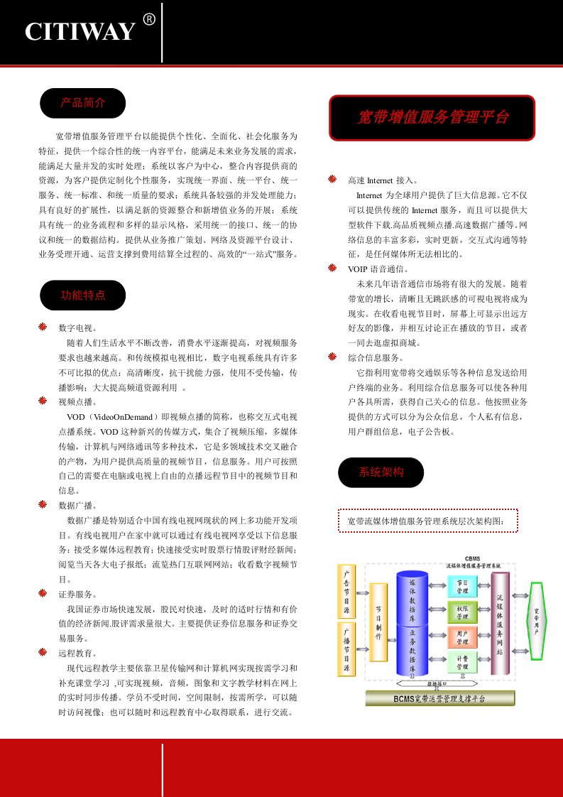 产品管理-CBMS产品规格说明书司特维科技