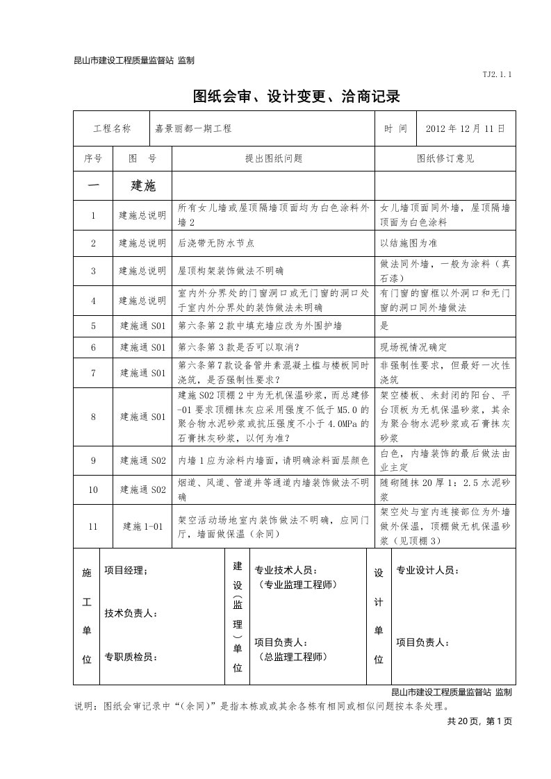 TJ2.1.1-图纸会审设计变更洽商记录(最终版)