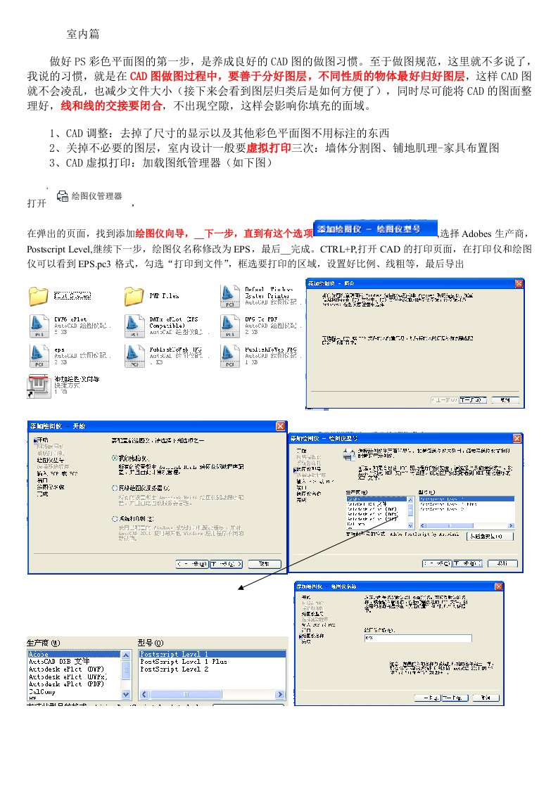 CAD-PS-3D彩平做法