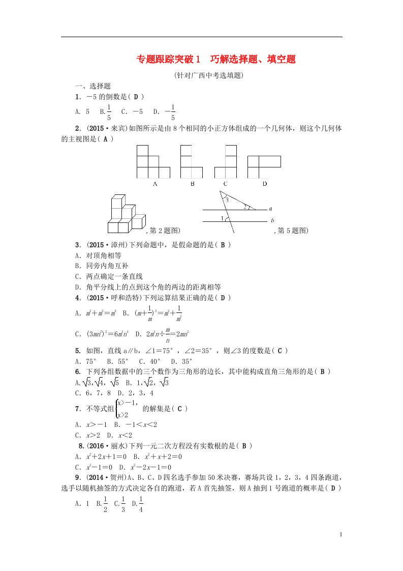 中考数学总复习