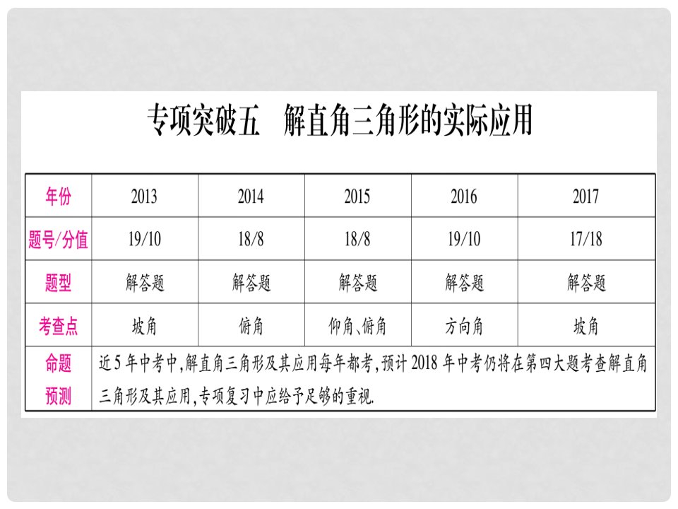 中考数学总复习