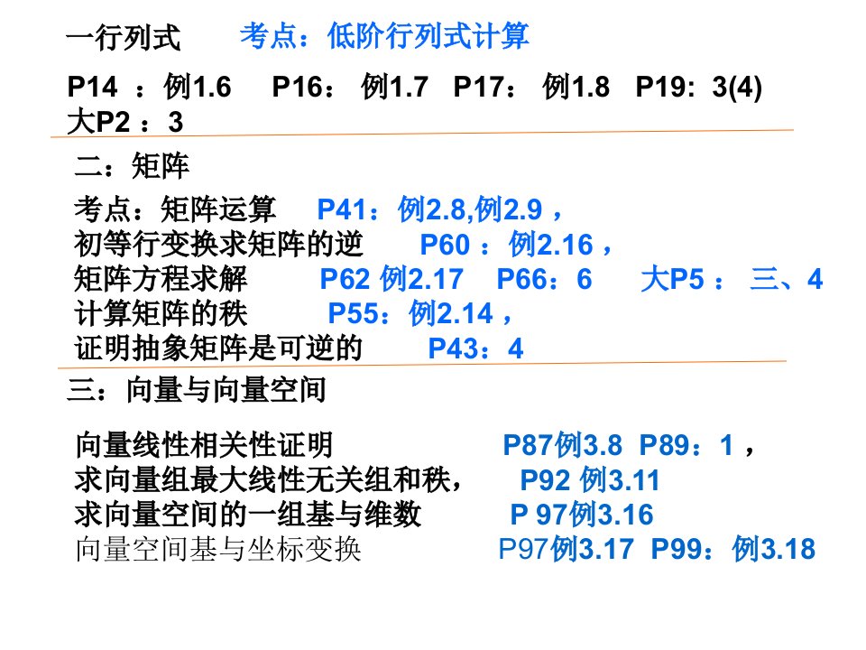 代数几何各章考试50题参考(葵花宝典)