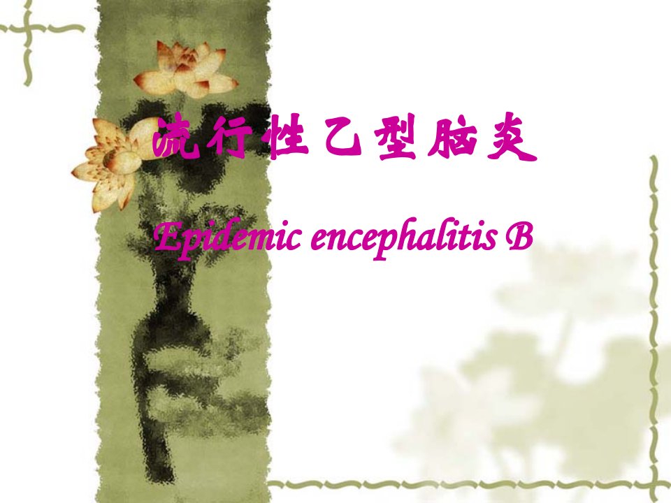 流行乙型脑炎EpidemicencephalitisBP