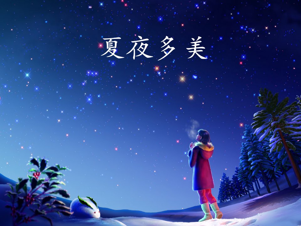 《夏夜多美》课件2