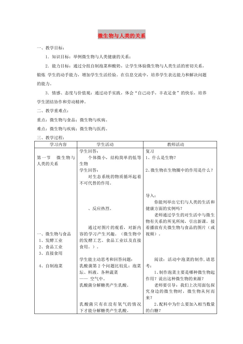 八年级生物上册