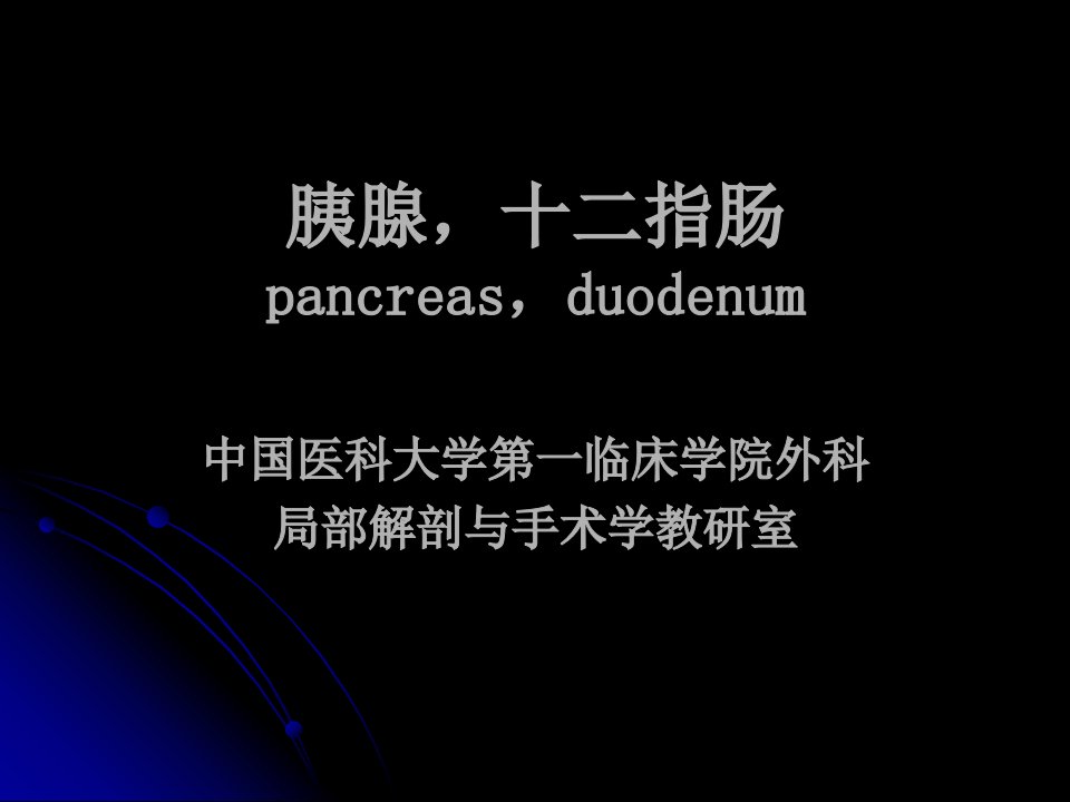 《部分胰腺十二指肠》PPT课件