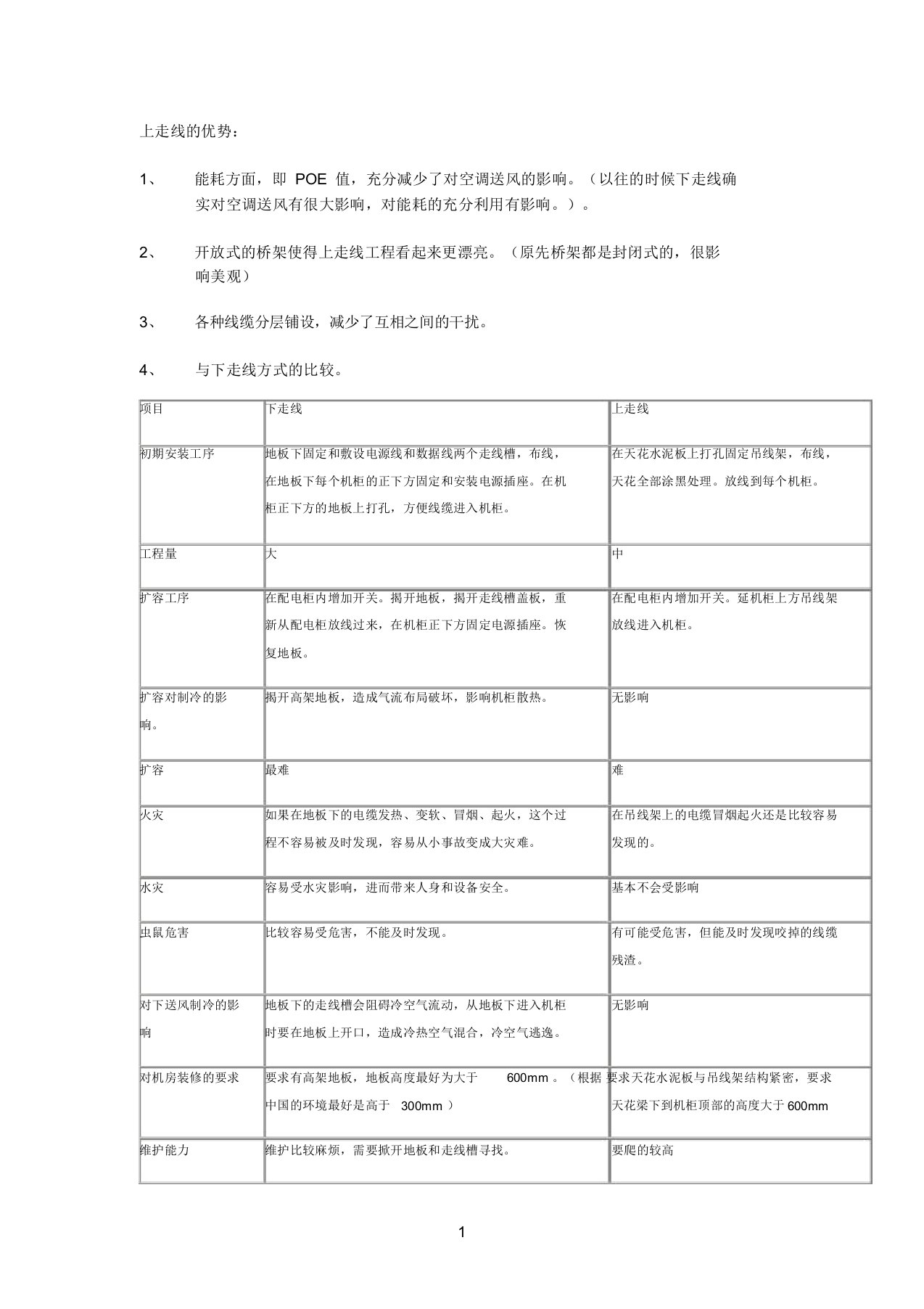 上走线的优势