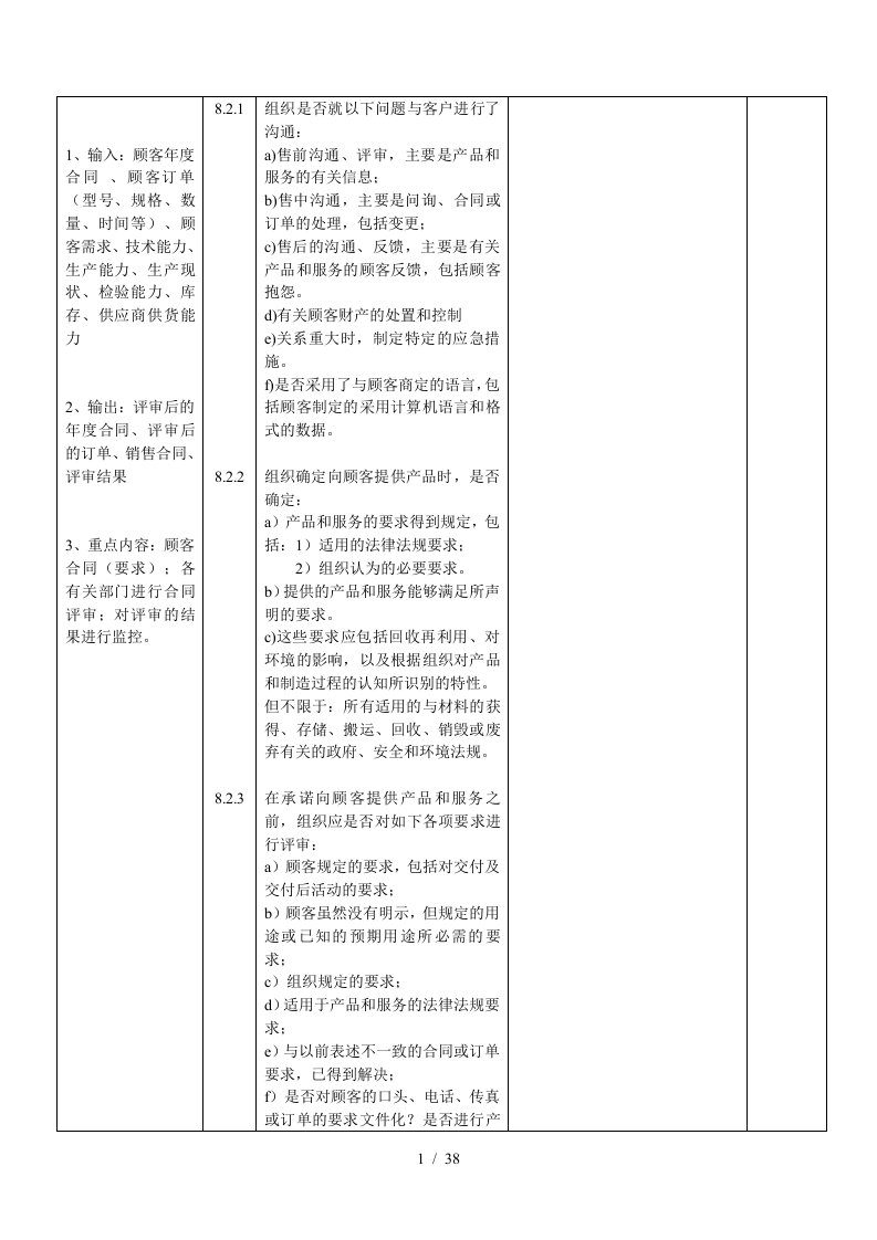 IATF16949审核表