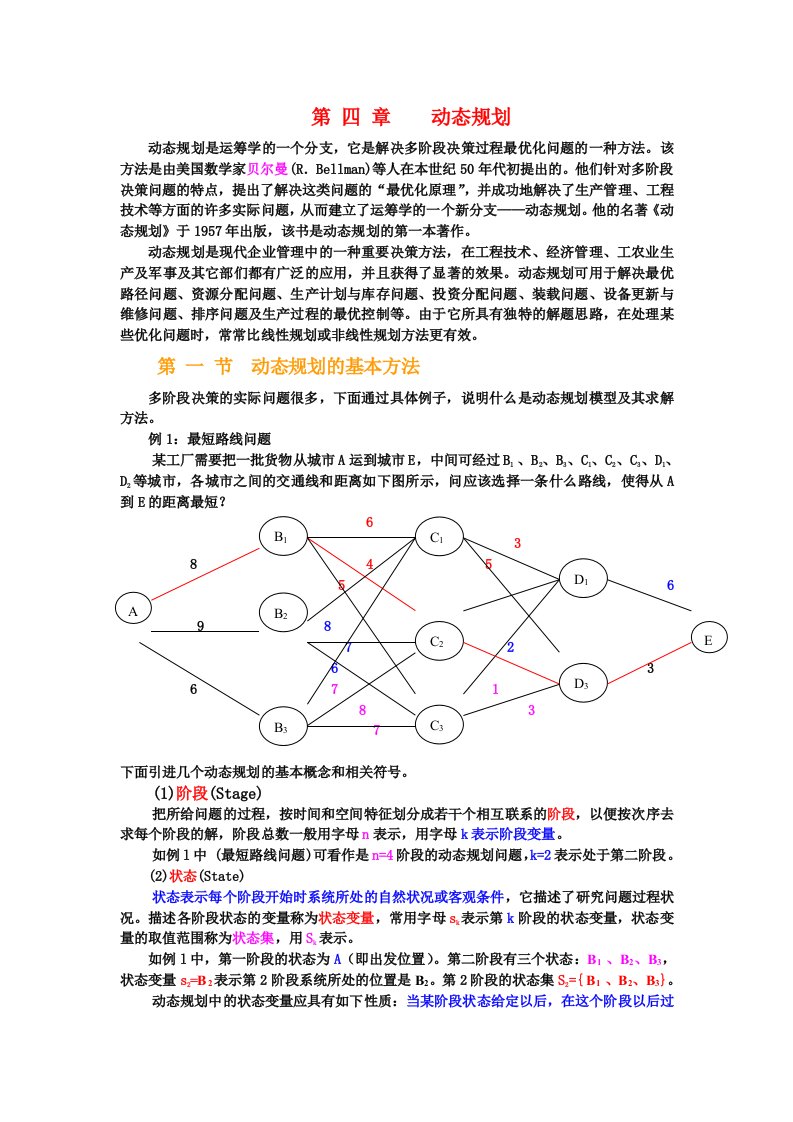 动态规划(应用)