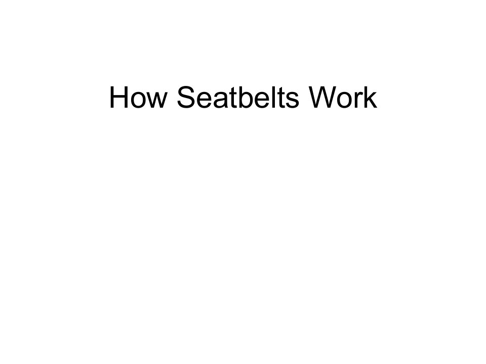 HowSeatbeltsWork安全带工作原理