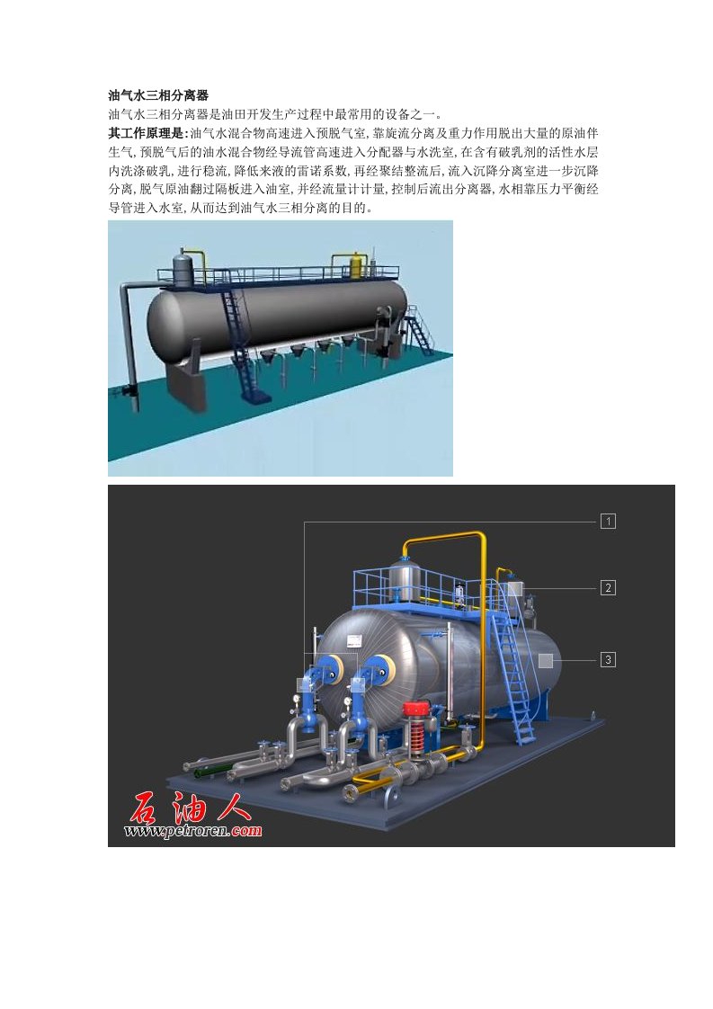 油气水三相分离器