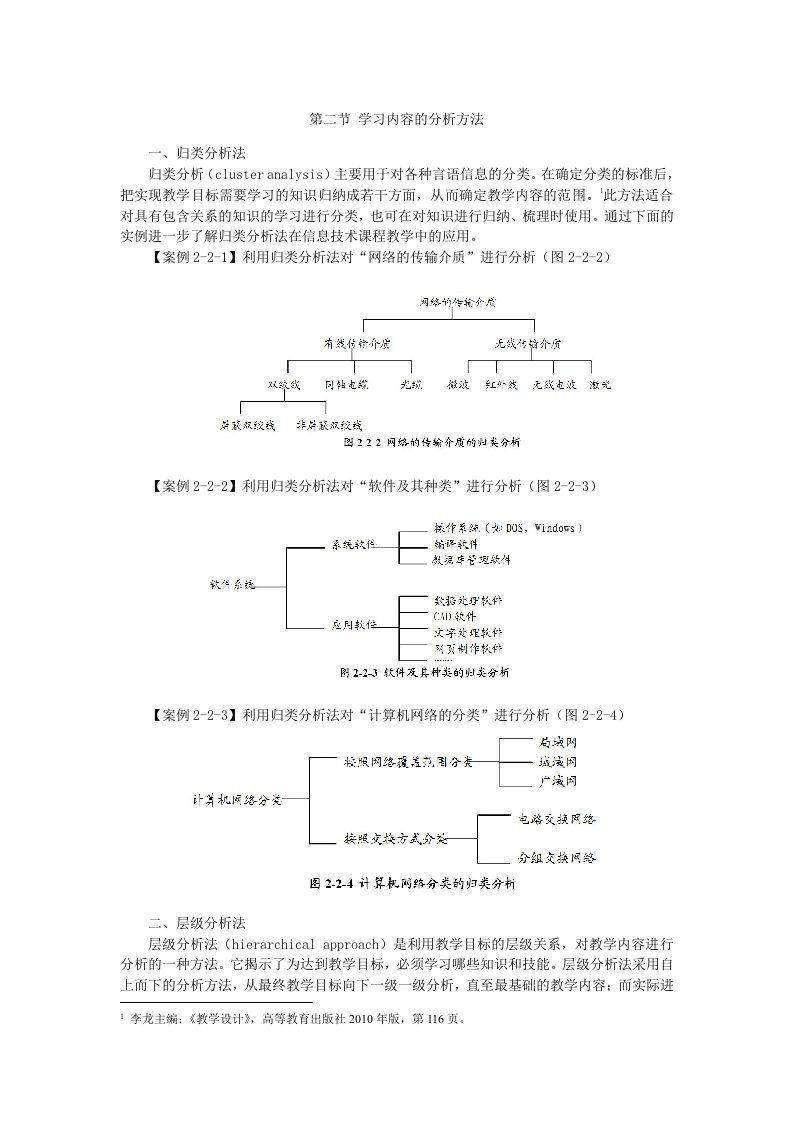 学习内容的分析方法