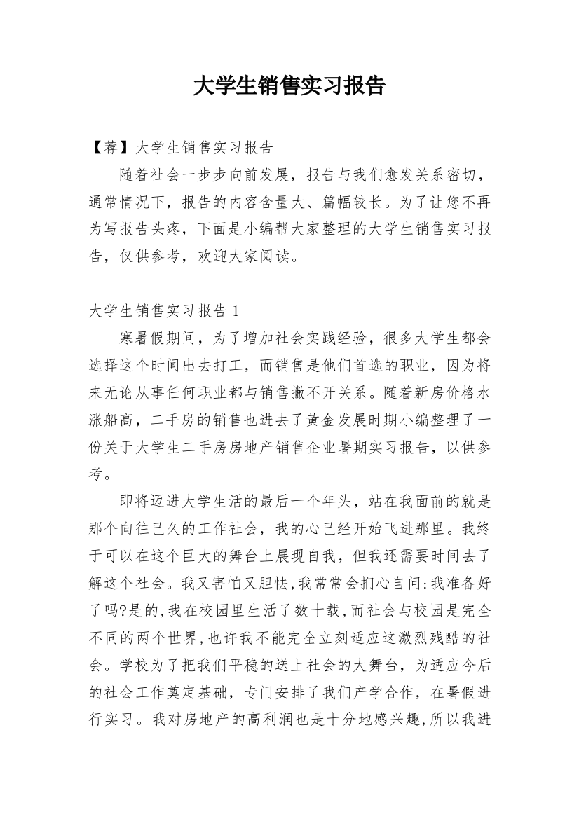 大学生销售实习报告_27