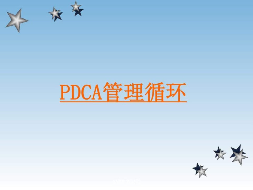 生产PDCA管理循环