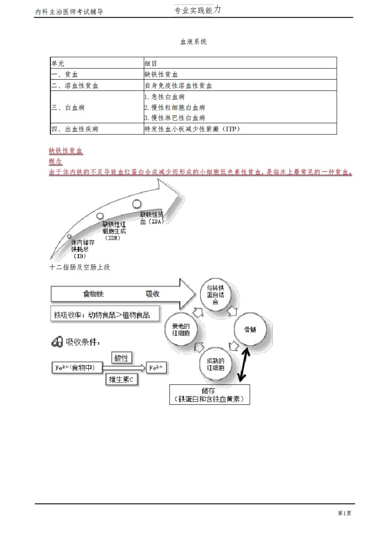 2020年内科学主治医师资格笔试考点解析