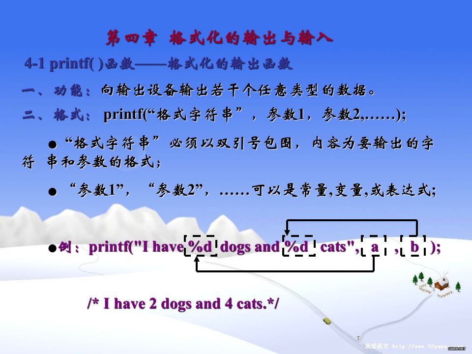 C语言PPT课件第四章格式化输入输出