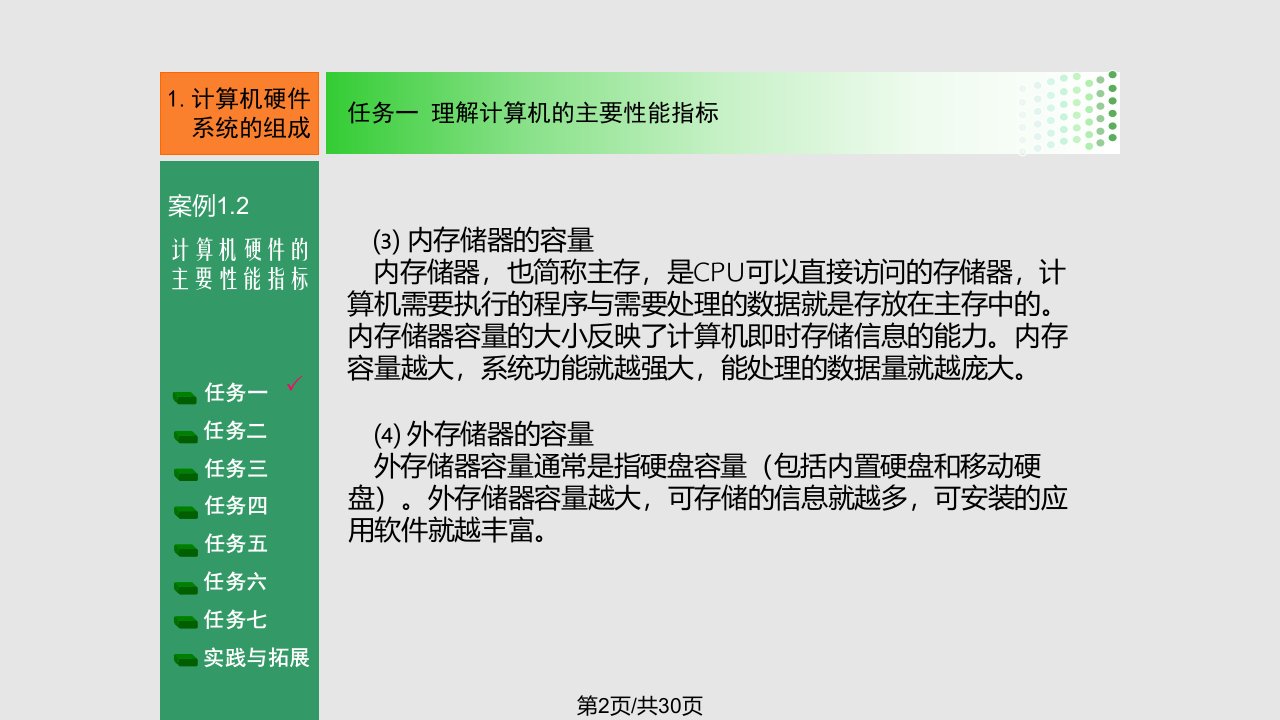 计算机硬件的主要性能指标