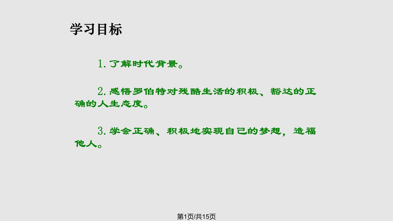 黑孩子罗伯特研究