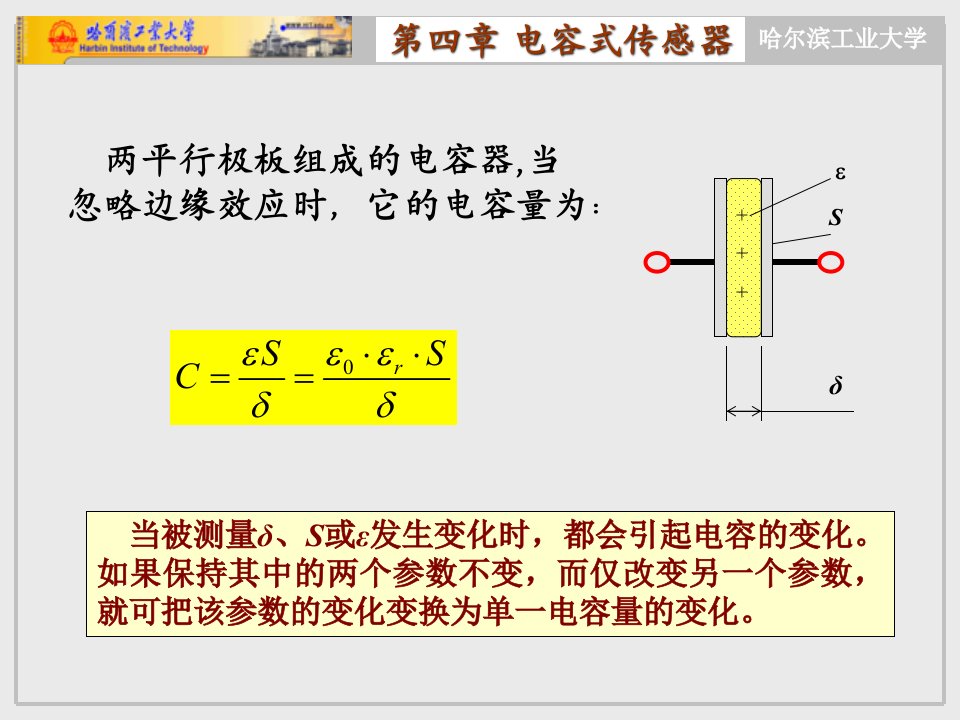 教学课件第四章电容式传感器