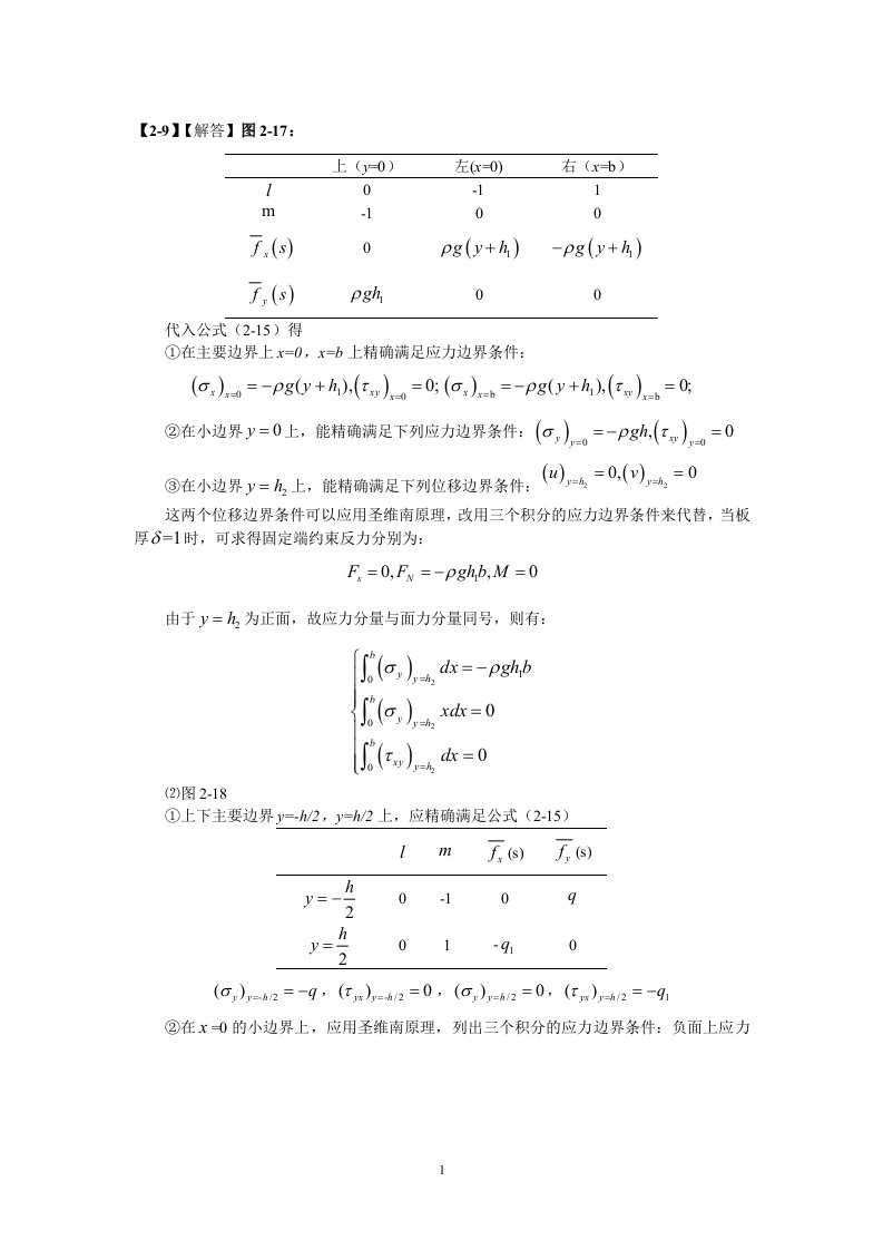 弹性力学简明指导教程(第四版)习题解答