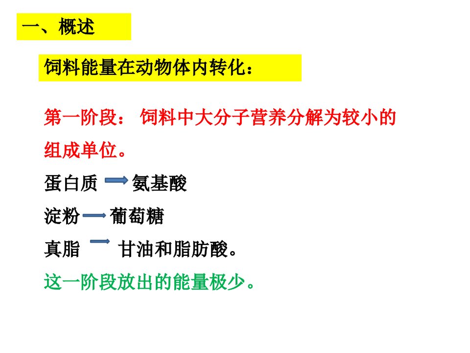 饲料中能量的测定PPT专业课件